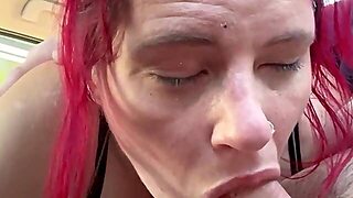 Redneck trailer trash slut gives a lengthy oral-sex then sucks all the cum off the dudes knob after this chab nuts in her throat