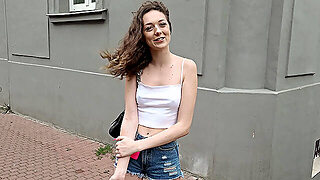 Modest girl Isabella De Laa opening her three sweet holes