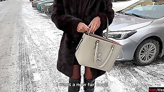 Agreed to walk with a stranger&amp;#039;s sperm on my face in a public place - Cumwalk