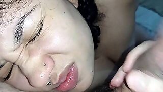 Slap poke with prick in the face until he washes my face with creampie,he hitting verymyface a dick