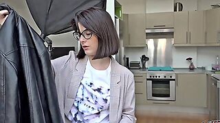 German Scout - Big Dick Anal Casting for Small Tits Nerd Teen Sara Bell