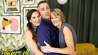 Stud Mugur Fucks Two Mature Milfs In The Ass On His Last Night As a Single