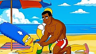 Beach Whore. Married Housewife Gets Banged On The Beach. Toon Parody. Compilation. Most excellent Toon.