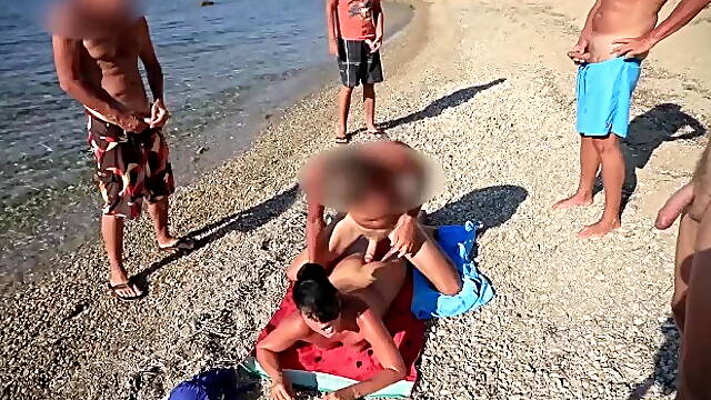 Anal Cumshot Party in Mykonos! Fuck Me in the Ass!