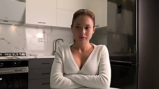 Lost Bet - Please a Stranger: Busty Girl next Door Fucked by Big Cock. Dirt...