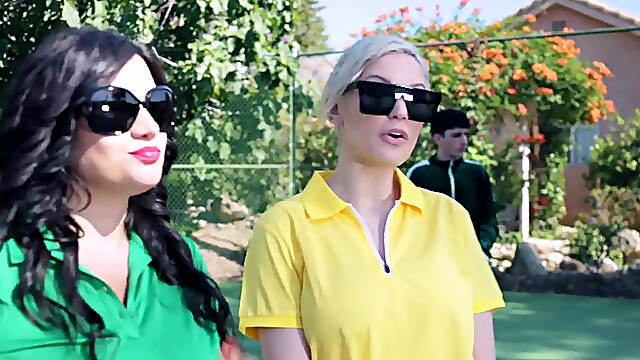 Kenzie Taylor & Mona Azar - Serving Balls