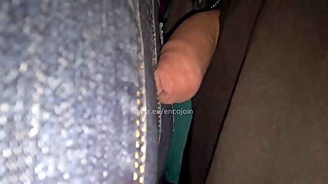 Encoxada dickflash grope candid