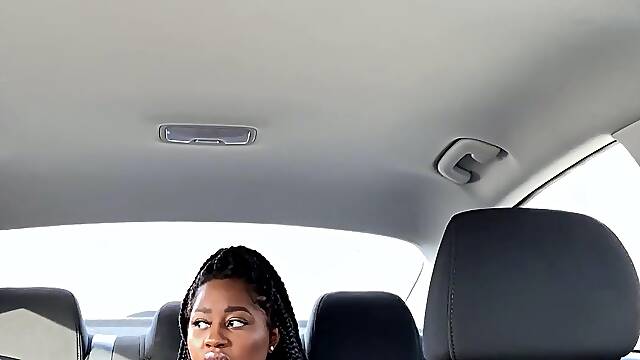 CAR CUM BEFORE BESTIE COMES BACK