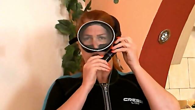 Horny Girl In A Wetsuit - AngelEyes