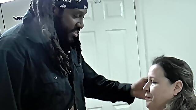 Lucky black stud takes on two BBWs including blond