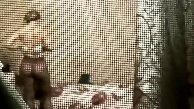Watching stepmoms hot ass from balcony
