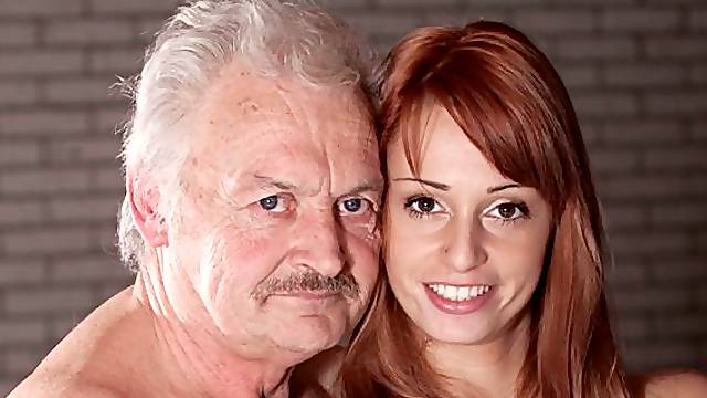 Sensual old fucker drills a passionate redhead teen Erica Fontes