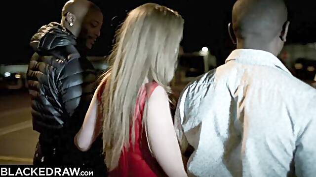 Blowjob movie with pin-up Nat Turnher and Joss Lescaf from Blacked Raw