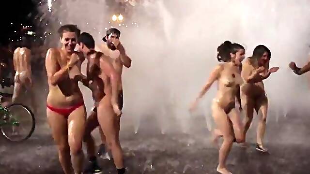 Naked bike ride after party