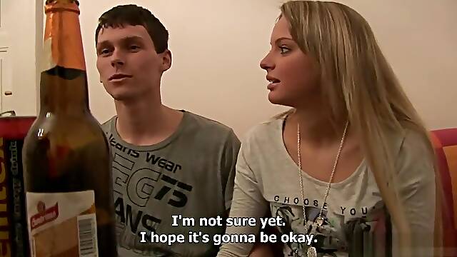 Charlotte Madison and Blonde teen gangbanged