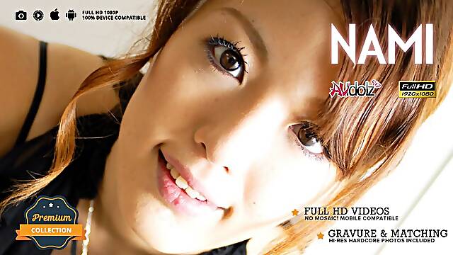 Oiled Nami Gets Cum In Mouth In Threesome - AviDolz