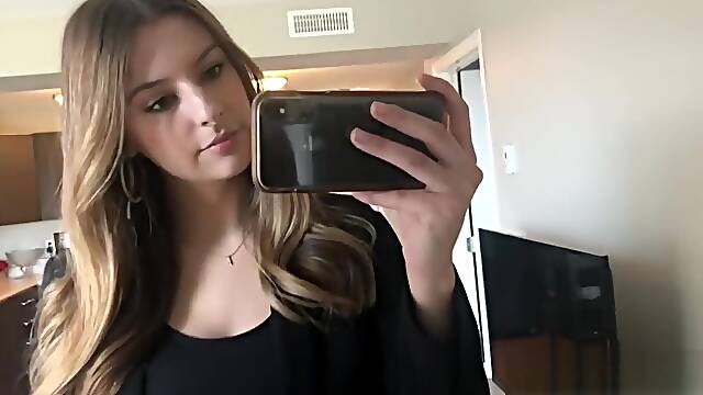 Humiliation jerk off to teen in leather skirt and shiny pants, please CUM!