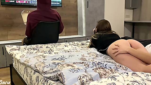 My husband is more interested with a computer game than with me, so Ill fuck his friend