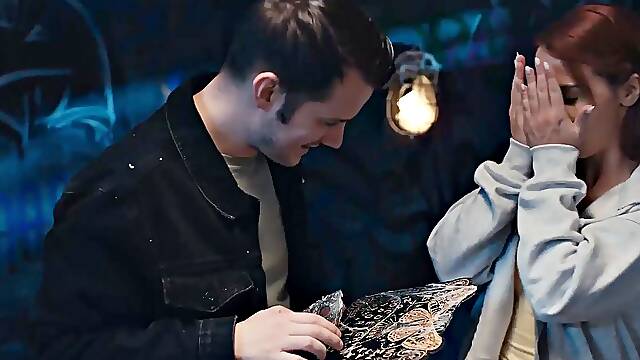 Redhead Clea Gaultiers Face Wrecked by Brutal Deepthroat in Ouija Board Parody Prank