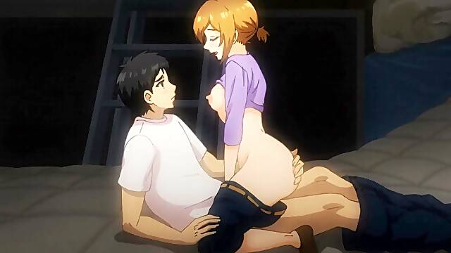 Busty tomboy rides hard on a messy mattress in the supply closet • Hentai Uncensored