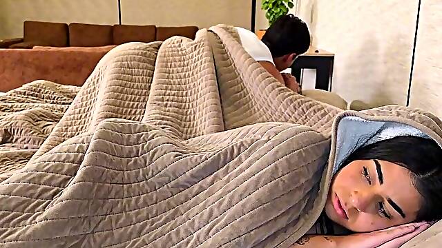 I BANG MY GIRLFRIENDS STEPMOM, THAT BABE CATCHES US AND THE STEPMOM CONVINCES US TO HAVE A THREE-SOME.