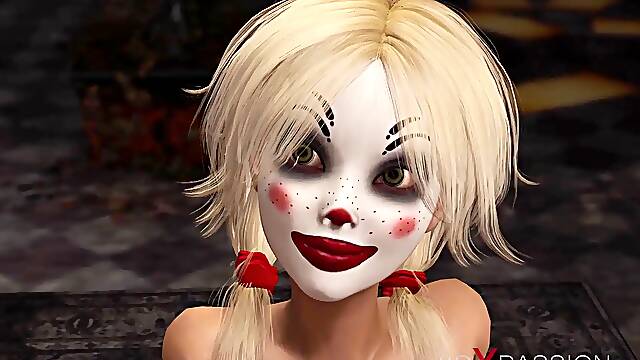 Joker fucks hard a hot sexy blonde in abandone room