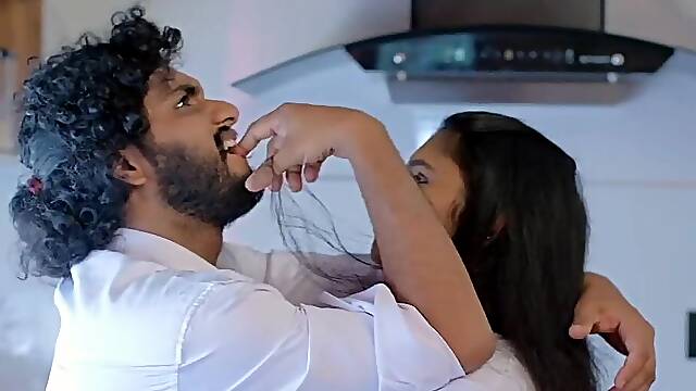 Watch Malayalam babe Vishnavy Raj get her small tits and mouth pleasured in steamy bondage game