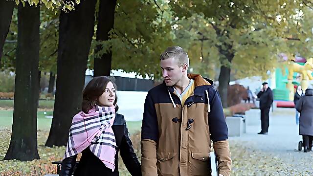 A romantic date ends in a creampie for fresh Sandra