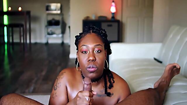 Sexy Ebony Bbw Goddess Makes Love To The Dick With Her Mouth 17 Min
