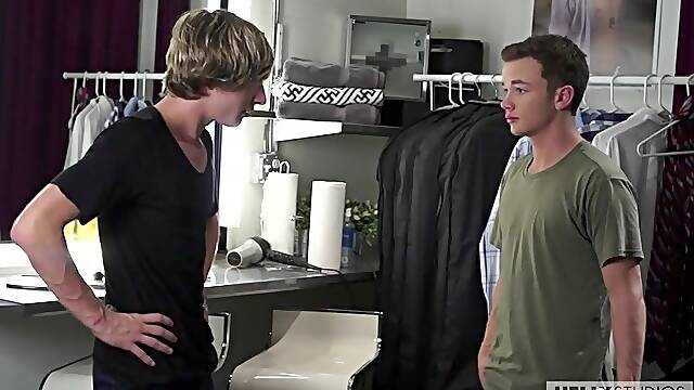 Jessie Montgomery & Logan Cross in Wardrobe Strange - HelixStudios