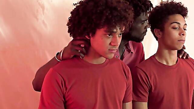 Ebony jock is raw fucking barely legal guys in threesome