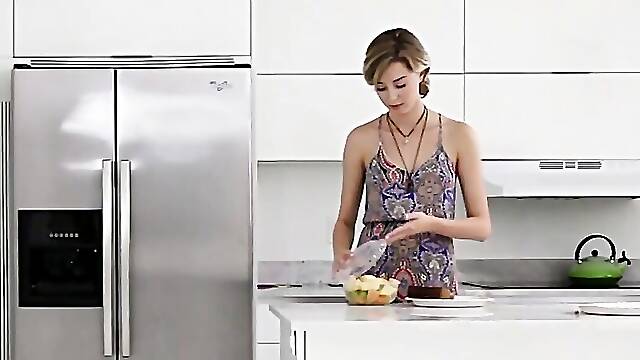 FAMILY STROKES Slutty Malina Mars gives her stepdad a fathers day present