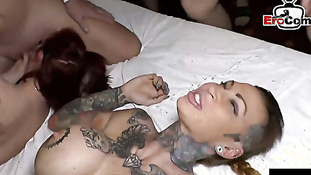 Horny Women Indulge in a Cum-Filled AO Orgy Experience