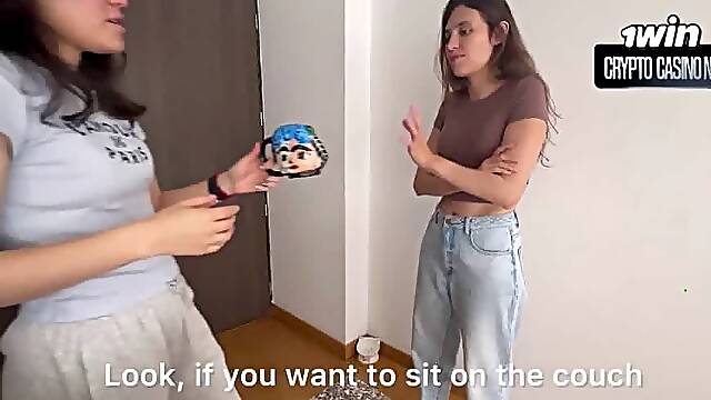 My neighbor had a super-fucking-hot lezzy 3some and didnt know it - warm XXX porn!
