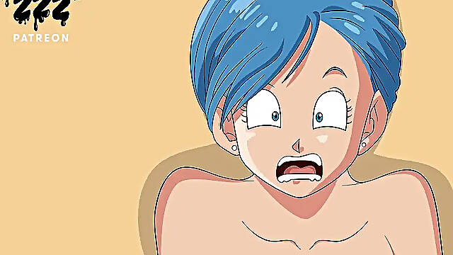 Bulma and Android 18 in a lewd Dragon Ball Super session