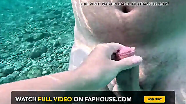Guy caught cheating with stranger in underwater sex
