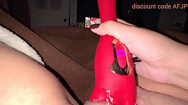 Latina babe gets off with intense orgasms watching anime henti