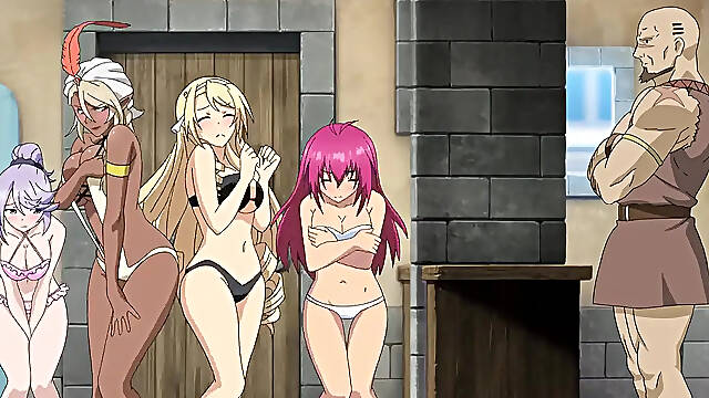 English Dubbed Anime - Busty Warriors Battle in Bikinis