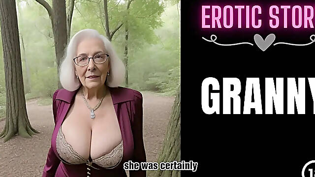 Granny rides bike with step grandson, turns into hot and busty MILF