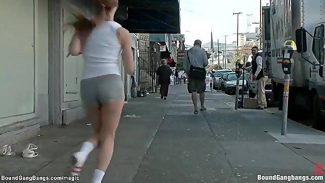Bound student 18+ Interracial Gang Fornicateed With James Deen And Amy Brooke