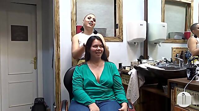 Long hair headshave