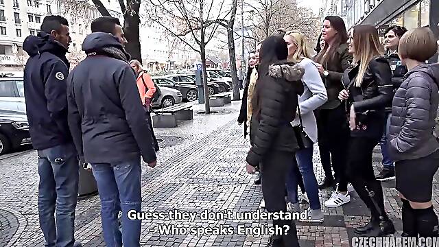 Czechharem - 20 Nymphomaniacs Hunt Men In The Street