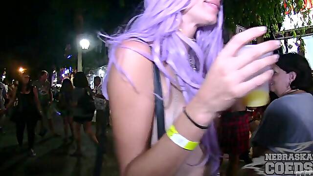 Fantasy Fest Live 2018 Week Street Festival Girls Flashing Boobs Pussy And Body Paint - NebraskaCoeds