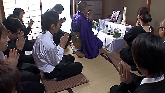 Geisha MILF gets gang banged with fuck toys