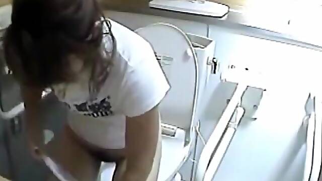 Toilet girls exposed on camera spy
