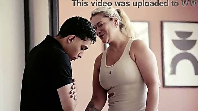 Stepmother Is Caught Cheating and Pays for His Silence With Sex