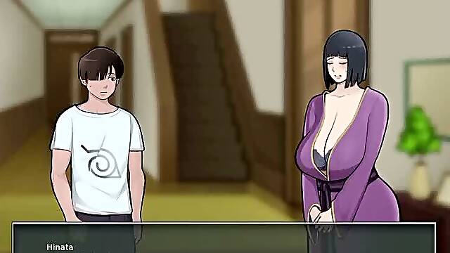 Konoha MILFs Part 41 - Bathroom Accident with My Stepmother Hinata - by Eroticgamesnc