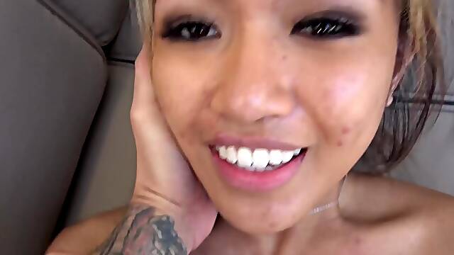 Cute stepcousin Clara Trinity more than happy to throat my rod