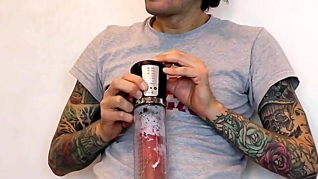 Christops cock expels cum in front of camera for us to witness