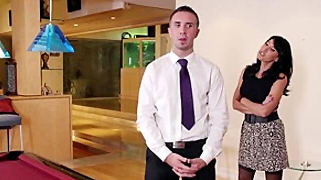 Big Tits at Work - Business woman Lezley Zen spanking